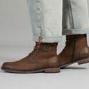 Fluid Mens Merton Toe Cap Boots Brown