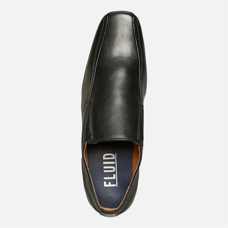 Fluid Mens Brent Tramline Slip On Shoes Black - Image 4
