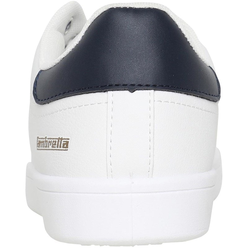 Lambretta Mens Pinball 2 Trainers White - Image 3
