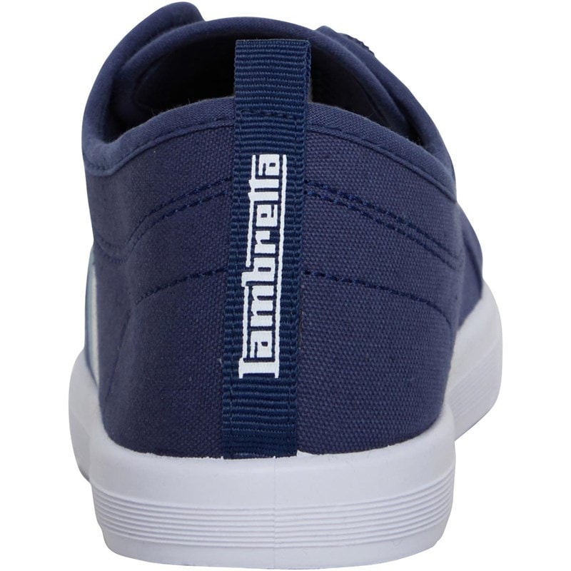 Lambretta Mens Spike Canvas Pumps Navy - Image 3
