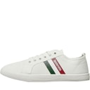 Lambretta Mens Spike Canvas Pumps White