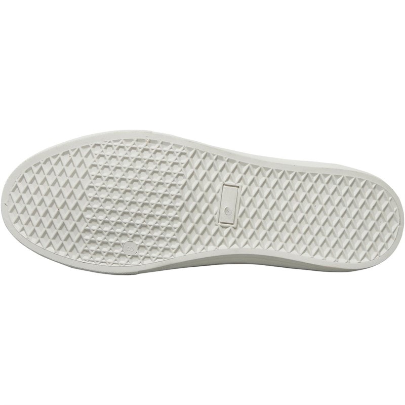 Lambretta Mens Spike Canvas Pumps White - Image 2