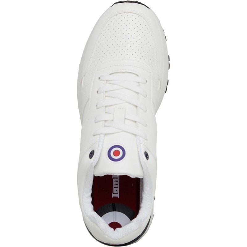Lambretta Mens Echo 2 Trainers White - Image 4