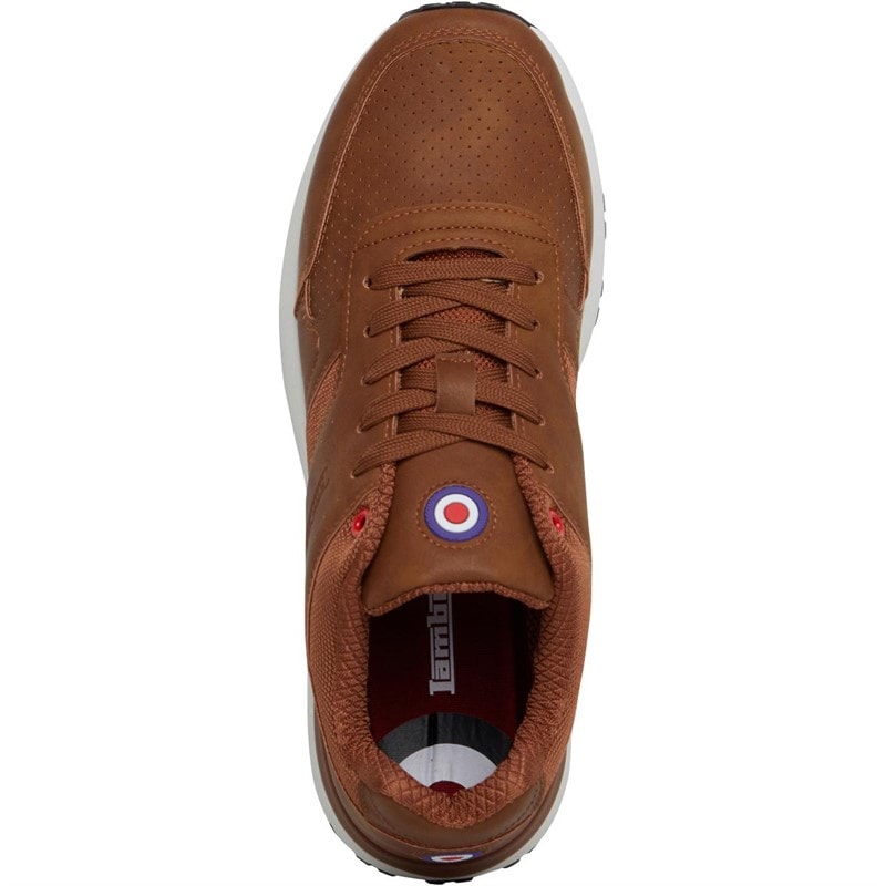 Lambretta Mens Echo 2 Trainers Tan - Image 4