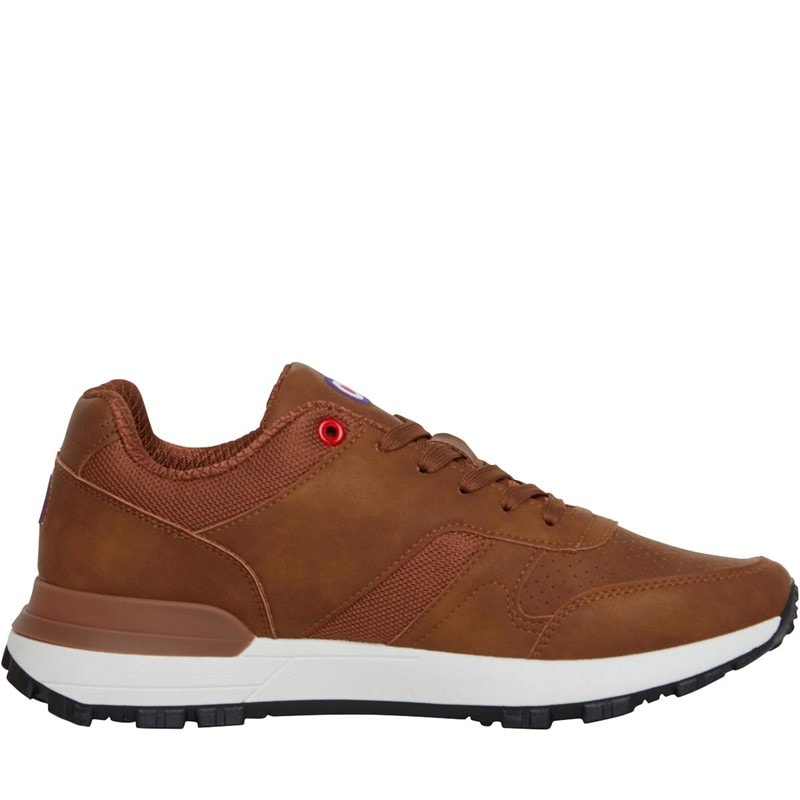 Lambretta Mens Echo 2 Trainers Tan - Image 5