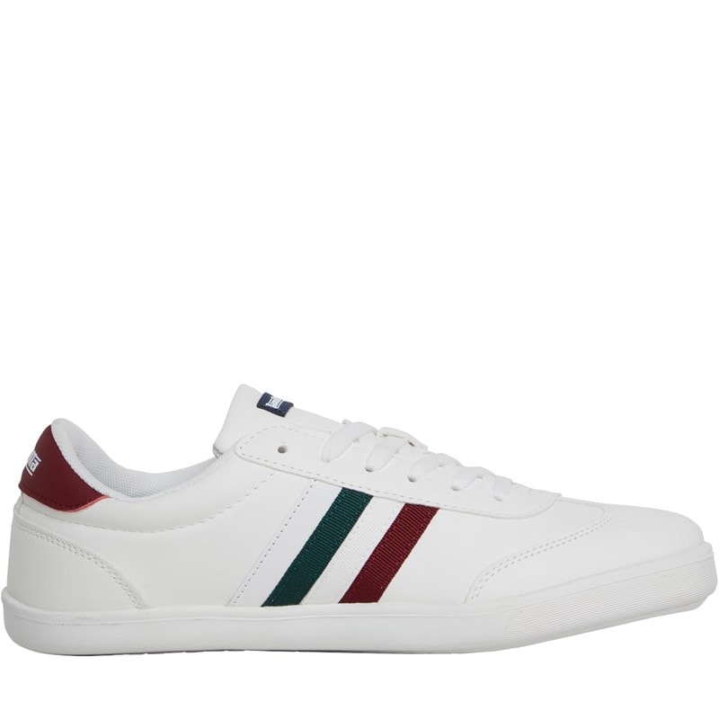 Lambretta Mens Vulkan Trainers White PU - Image 5