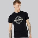Lambretta Mens Paisley Logo T-Shirt Black