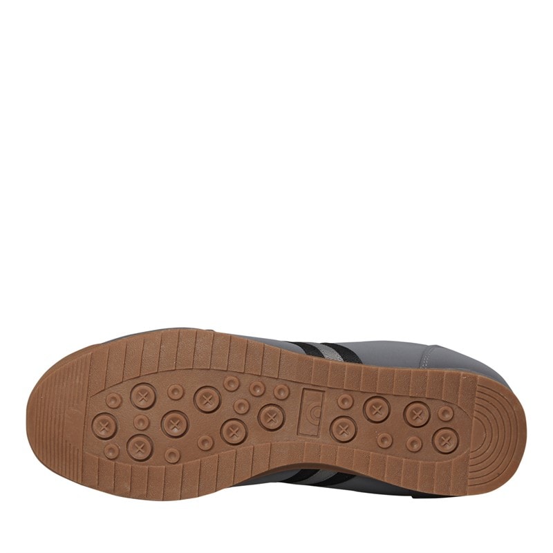 Lambretta Mens Tackle Trainers Charcoal/Black - Image 2