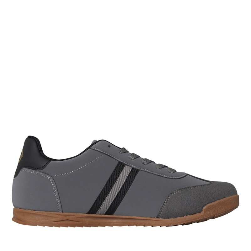 Lambretta Mens Tackle Trainers Charcoal/Black - Image 5