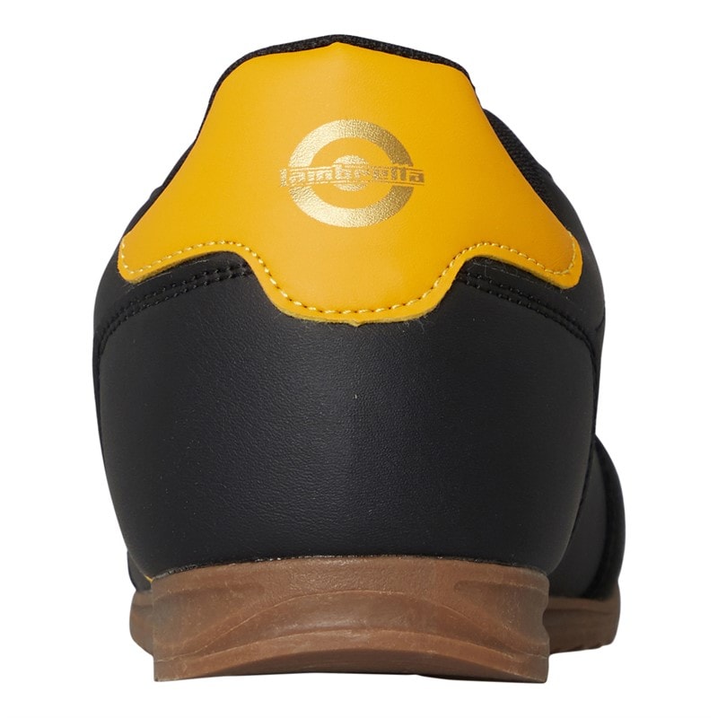 Lambretta Mens Tackle Trainers Black/Gold - Image 3