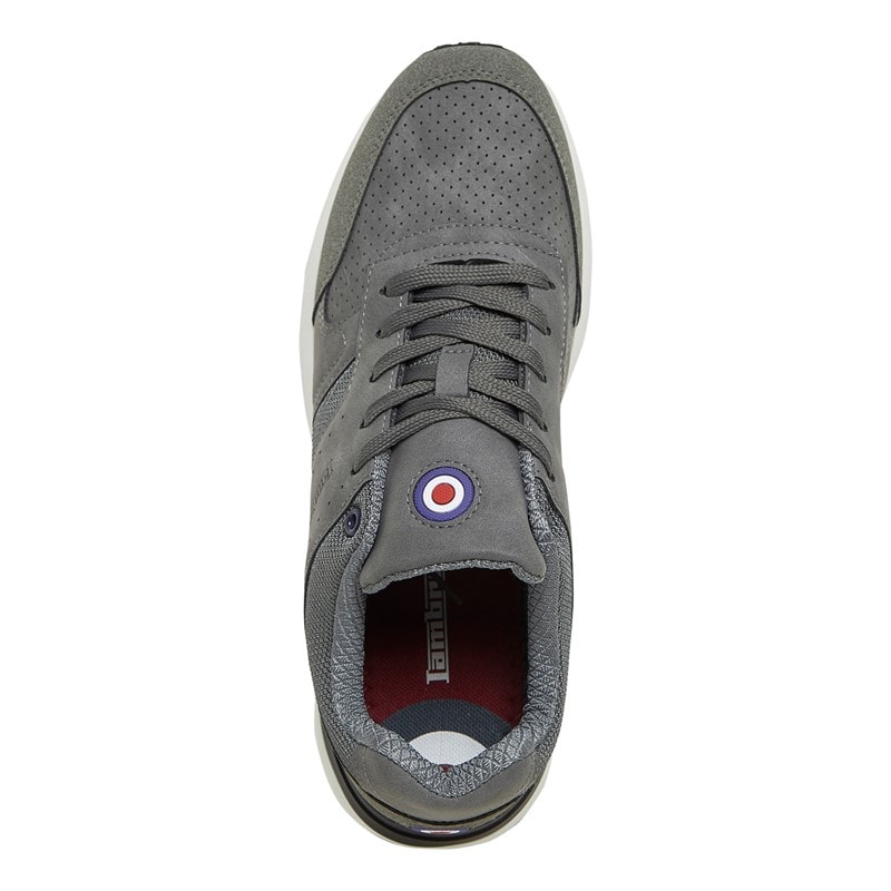Lambretta Mens Echo 2 Trainers Grey - Image 4