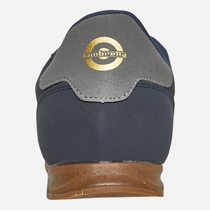 Lambretta Mens Tackle Trainers Navy/Charcoal - Image 3