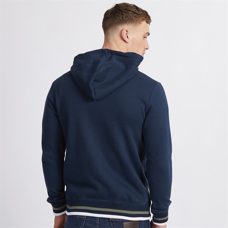 Lambretta Mens Hoodie Navy/Khaki - Image 2