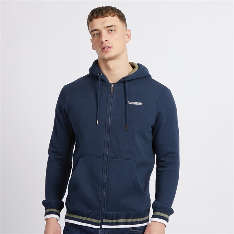 Lambretta Mens Hoodie Navy/Khaki - Image 5