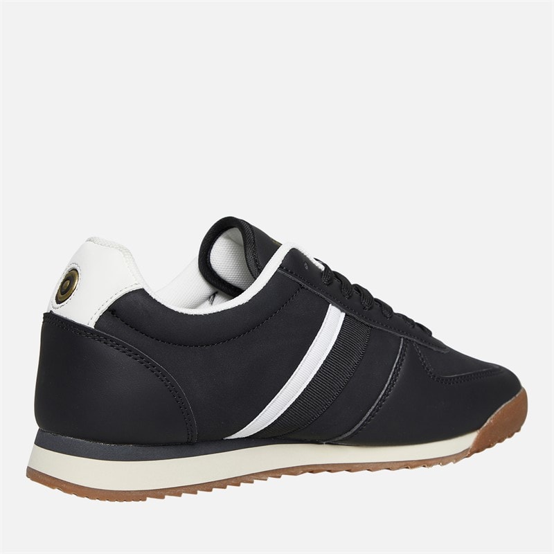 Lambretta Mens Diego Trainers Black/White - Image 5