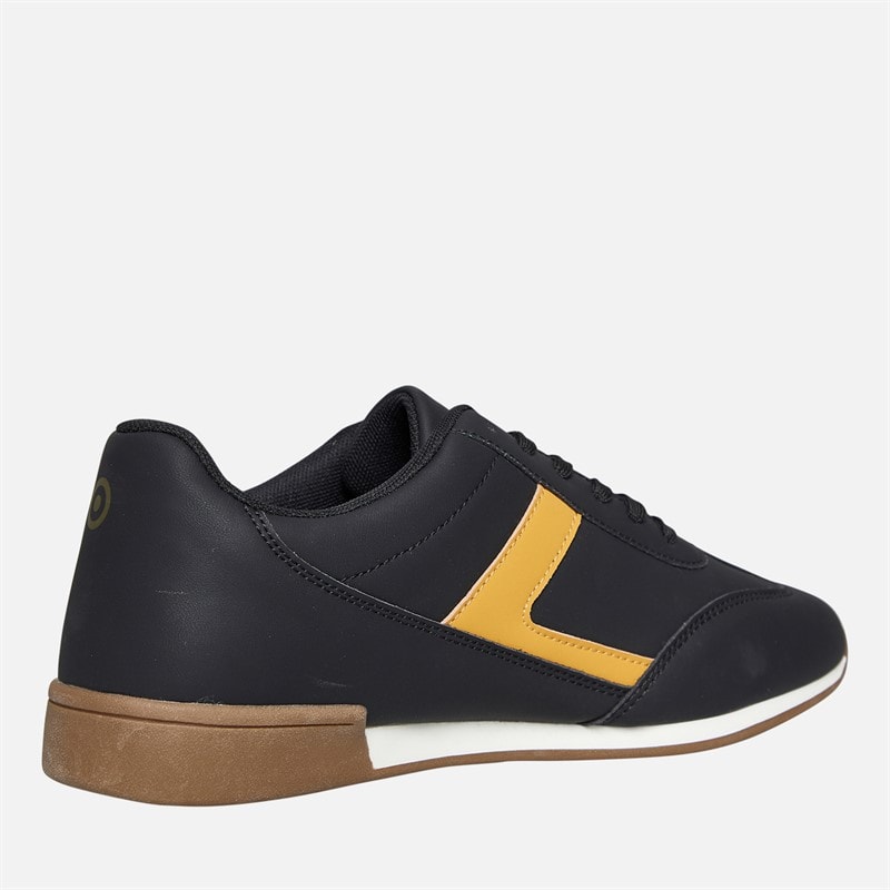 Lambretta Mens Panther Trainers Black/Gold - Image 5