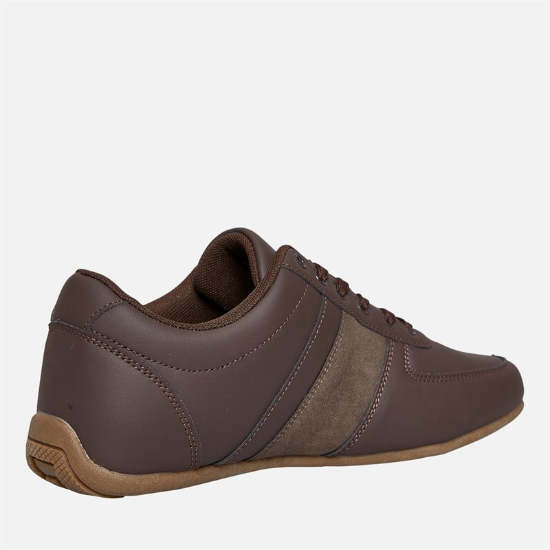 Lambretta Mens Euro Trainers Chocolate - Image 5