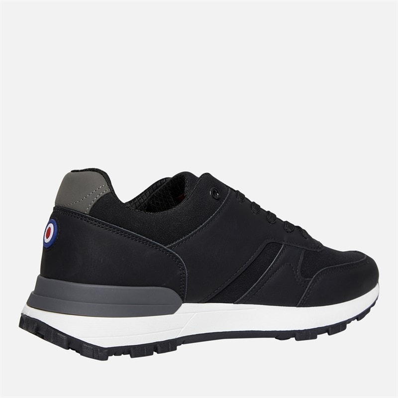 Lambretta Mens Echo 2 Trainers Black/Charcoal - Image 5