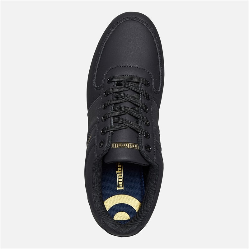Lambretta Mens Euro Trainers Black - Image 4