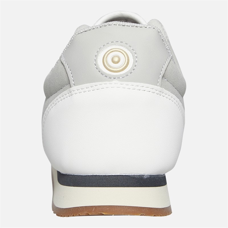 Lambretta Mens Diego Trainers White/Grey - Image 3