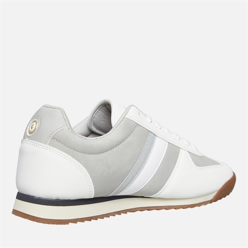 Lambretta Mens Diego Trainers White/Grey - Image 5