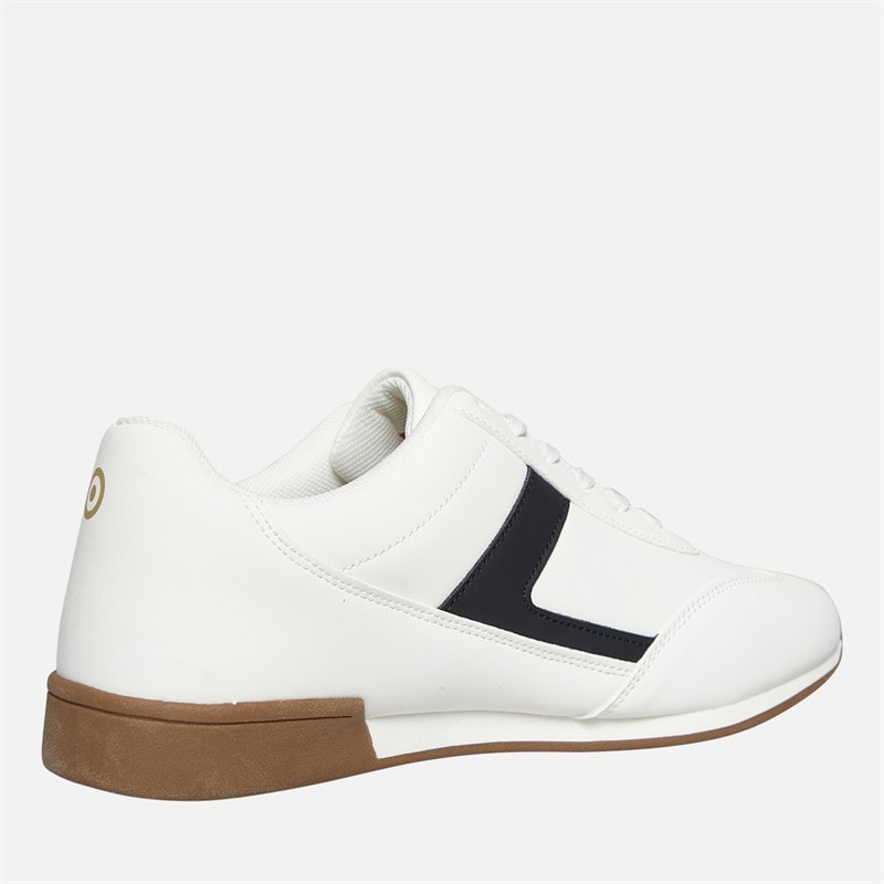 Lambretta Mens Panther Trainers White/Black - Image 5