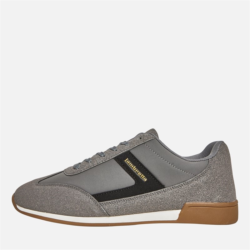 Lambretta Mens Panther Trainers I10 Charcoal - Image 1