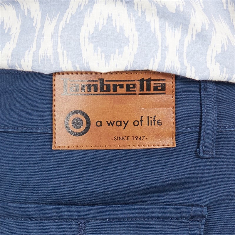 Lambretta Mens Cargo Shorts Navy - Image 5