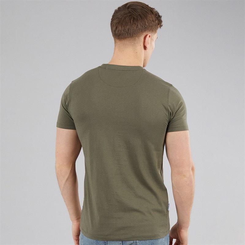 Lambretta Mens Target Box T-Shirt Khaki - Image 2
