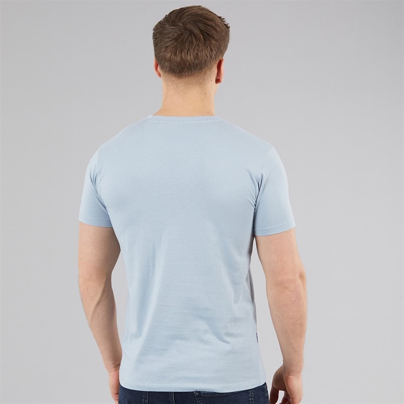 Lambretta Mens Geo Target T-Shirt Dusky Blue - Image 2