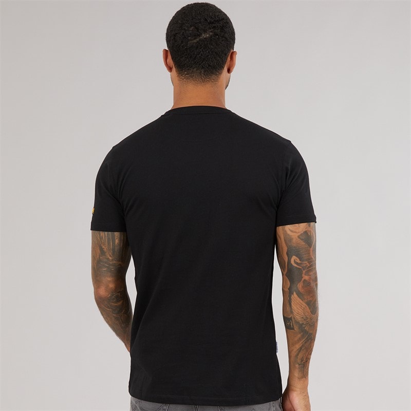 Lambretta Mens Brand Target T-Shirt Black - Image 2