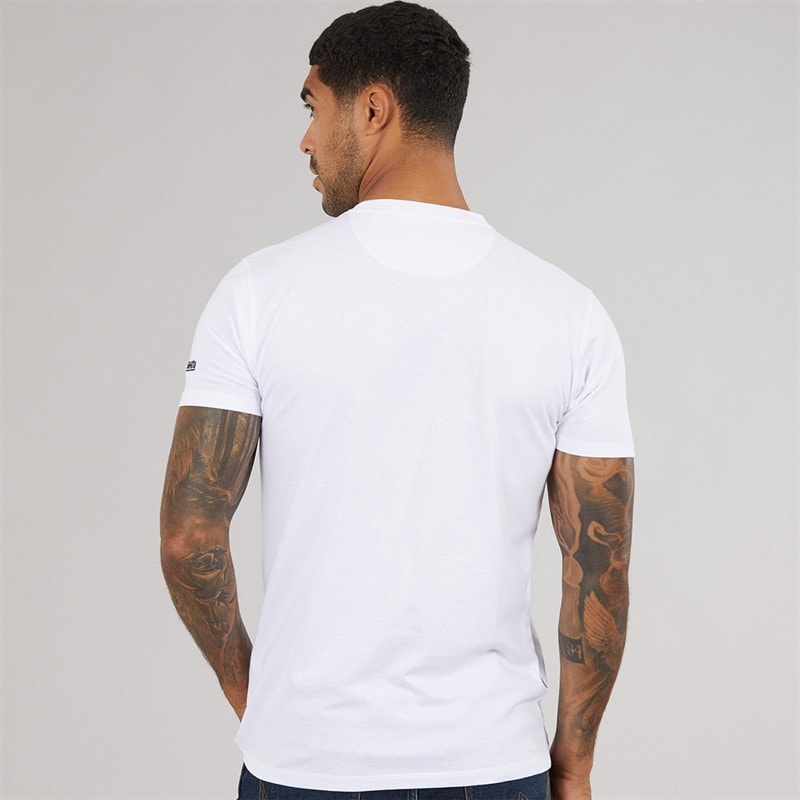 Lambretta Mens Target T-Shirt White - Image 2