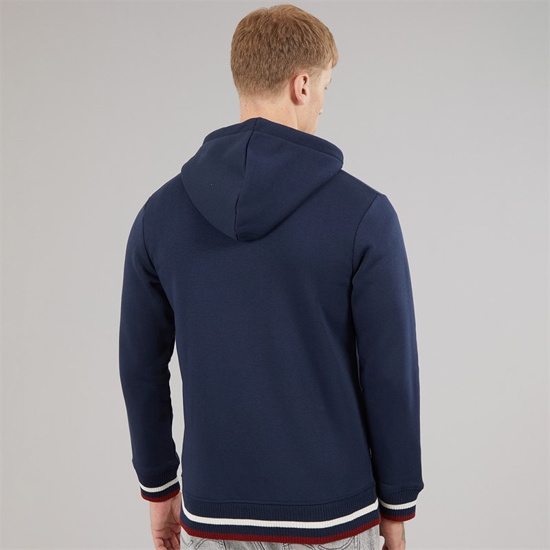 Lambretta Mens Hoodie Navy/Jet Stream/Red - Image 2