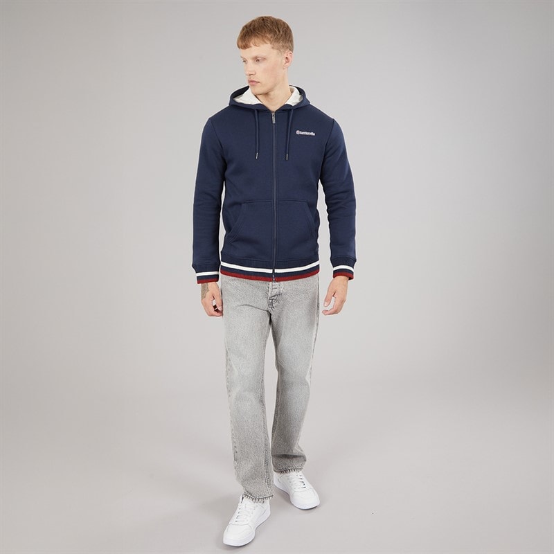 Lambretta Mens Hoodie Navy/Jet Stream/Red - Image 4
