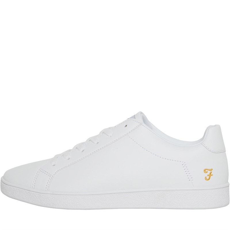 Farah Mens Taylor Trainers White - Image 1