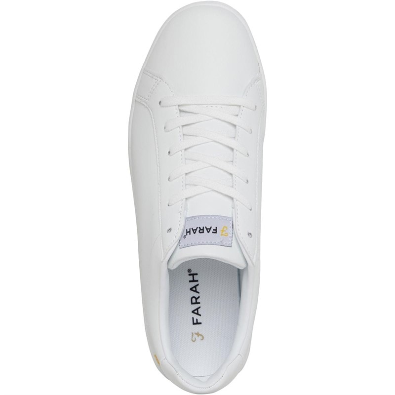 Farah Mens Taylor Trainers White - Image 4