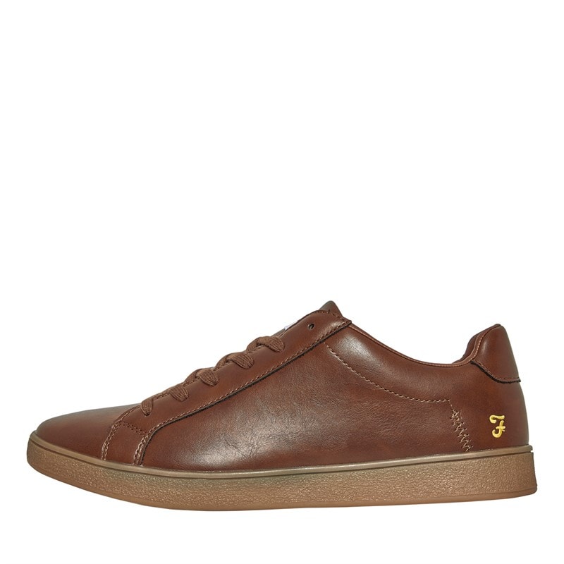 Farah Mens Taylor Trainers Tan - Image 1
