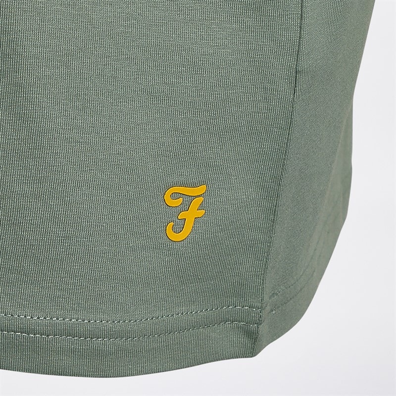 Farah Mens Nanes Three Pack T-Shirts Light Blue/Sage/White - Image 2