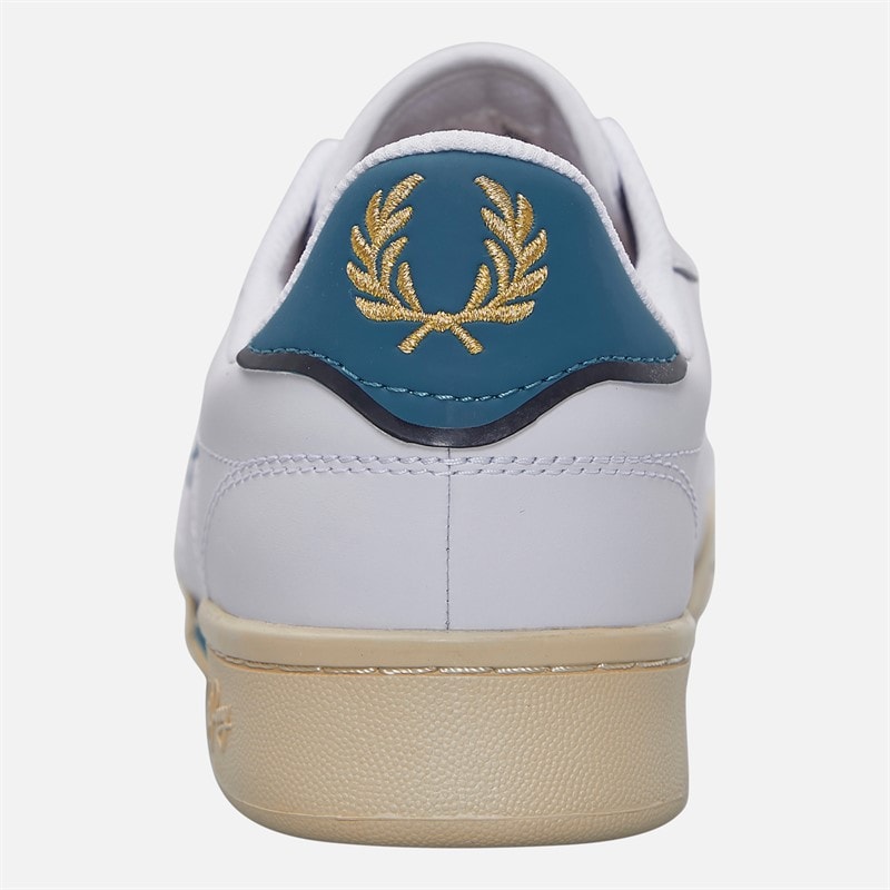 Fred Perry Mens Trainers White/Ry Bay Ocean - Image 3