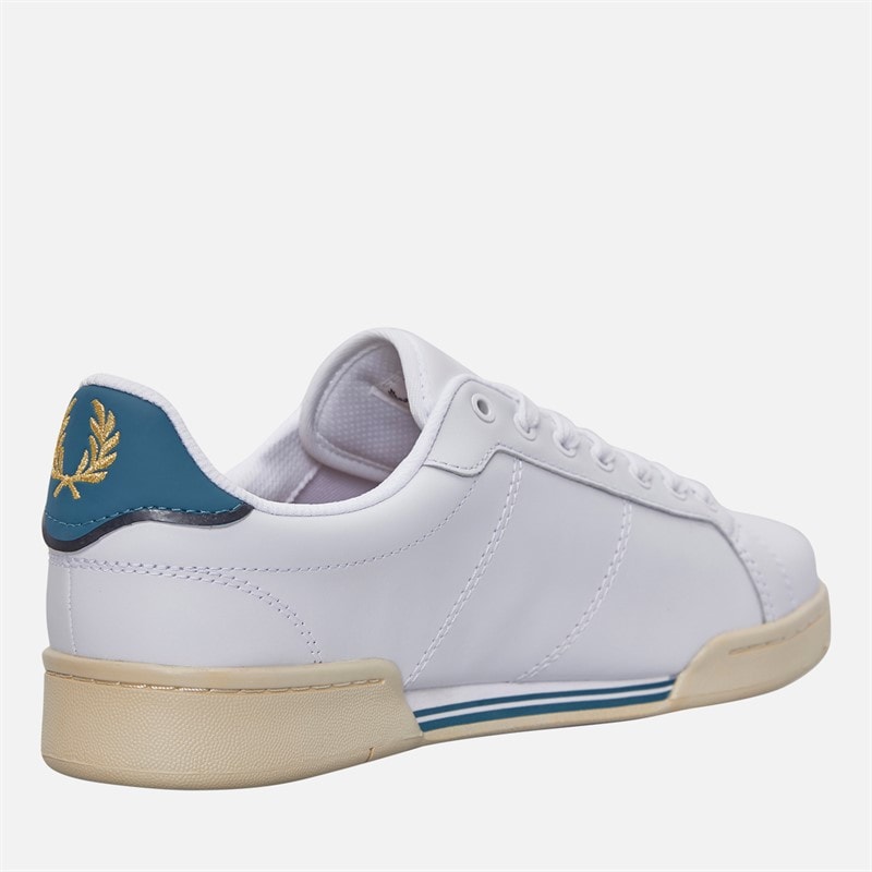 Fred Perry Mens Trainers White/Ry Bay Ocean - Image 5