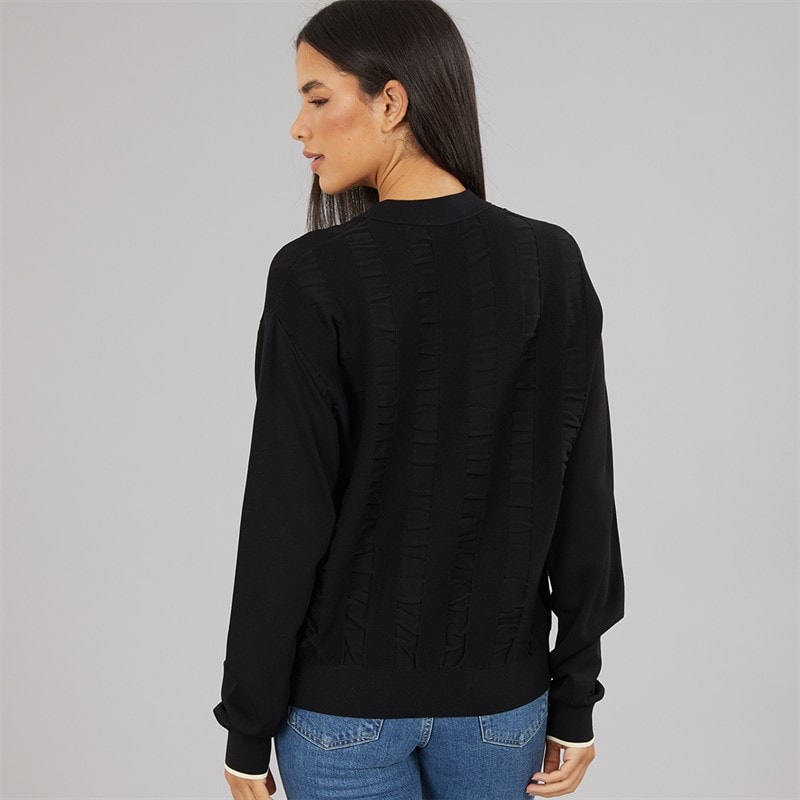 Fred Perry Womens Jumper Black - Image 2