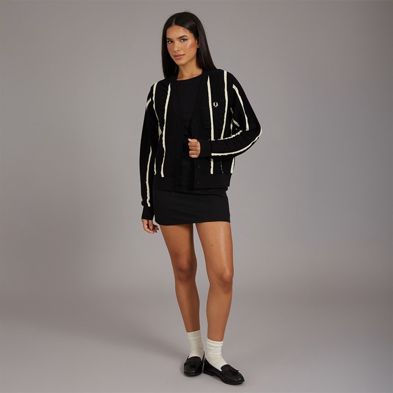 Fred Perry Womens Cardigan Black - Image 4
