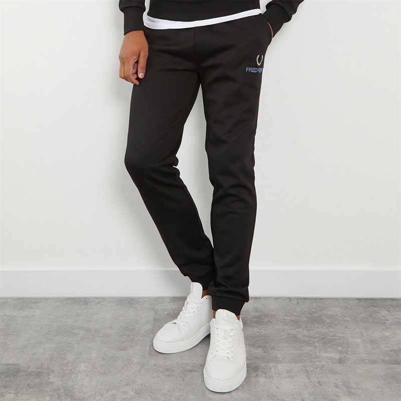 Fred Perry Mens Joggers Black - Image 3