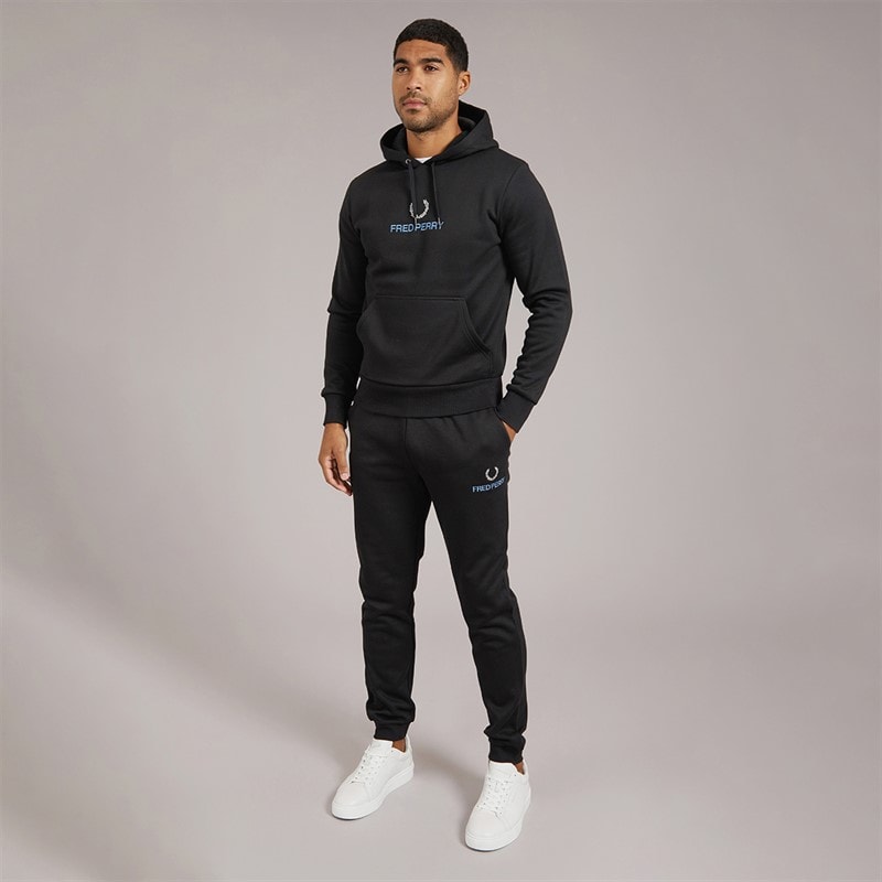 Fred Perry Mens Joggers Black - Image 4