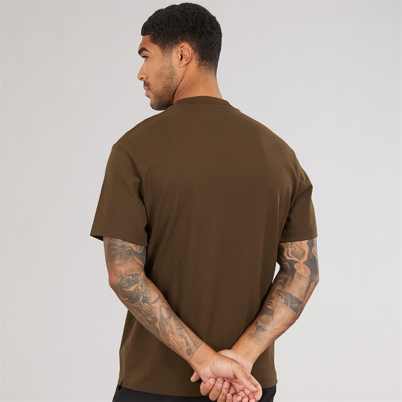 Fred Perry Mens T-Shirt Burnt Tobacco - Image 2
