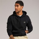 Fred Perry Mens Hoodie Black