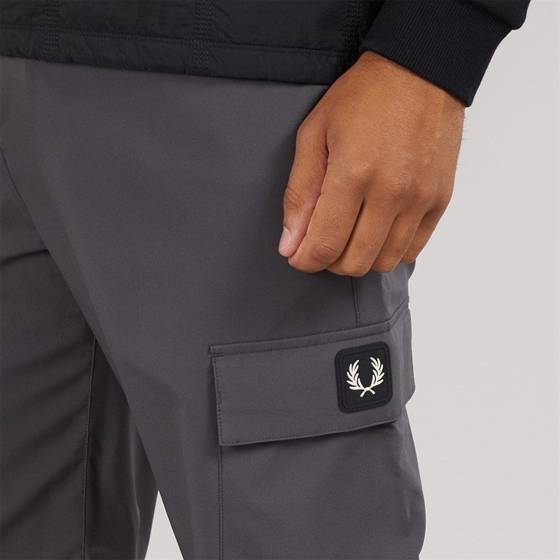 Fred Perry Mens Trousers Gunmetal - Image 3