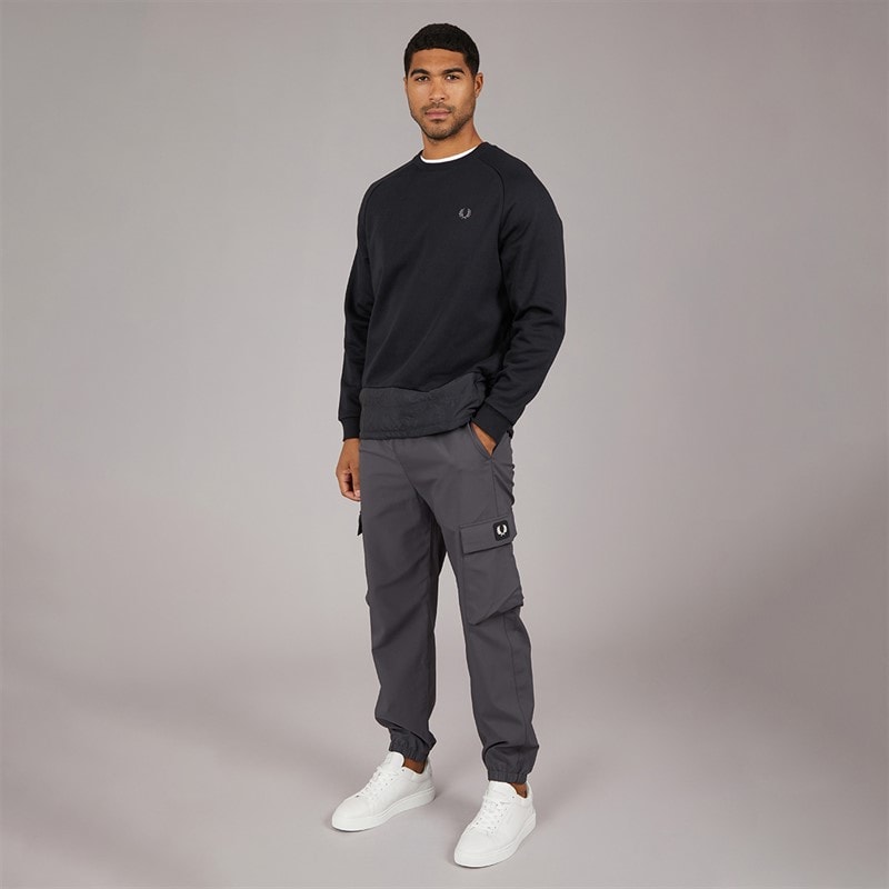 Fred Perry Mens Trousers Gunmetal - Image 4