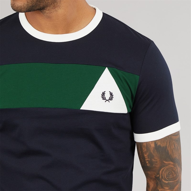 Fred Perry Mens T-Shirt Navy - Image 5