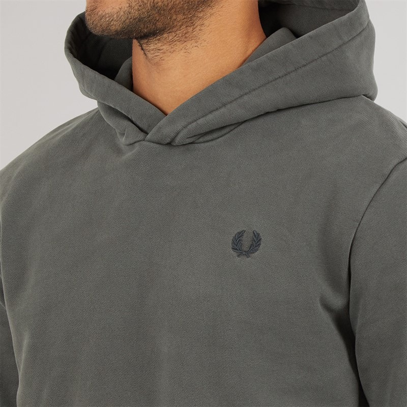 Fred Perry Mens Hoodie Gd Field Green - Image 5
